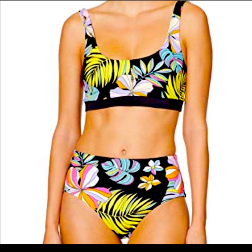 SPYDER Two Piece Bikini Sport HighWaist Reversible